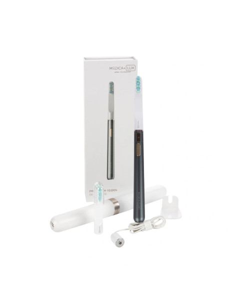 Medica+ Lux 10ХN Aluminum Portable Grey (Japan) Відбілювальна звукова зубна щітка