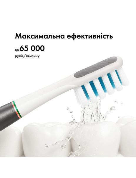 Medica+ Lux 10ХN Aluminum Portable Grey (Japan) Відбілювальна звукова зубна щітка