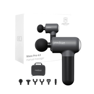 Medica+ MassHand Pro 4.0 Black (Japan) Перкусійний масажер для тіла і м'язів