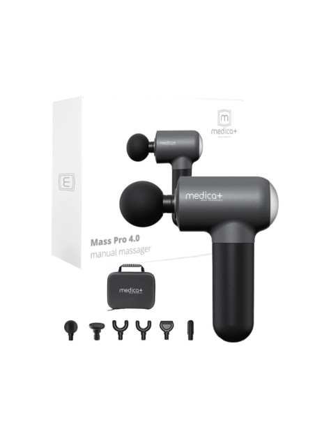 Medica+ MassHand Pro 4.0 Black (Japan) Перкусійний масажер для тіла і м'язів