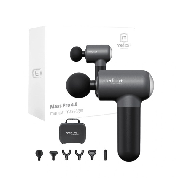 Medica+ MassHand Pro 4.0 Black (Japan) Перкуссионный массажер для тела и мышц