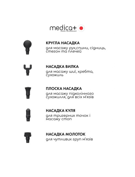 Medica+ MassHand Pro 6.0 Перкусійний ручний масажер для тіла і м'язів