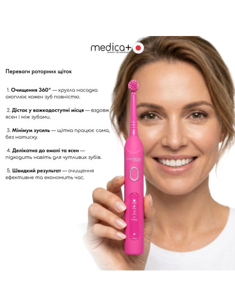 Medica+ ProBrush XO Carbon Soft Touch (Fuchsia) Электрическая зубная щетка