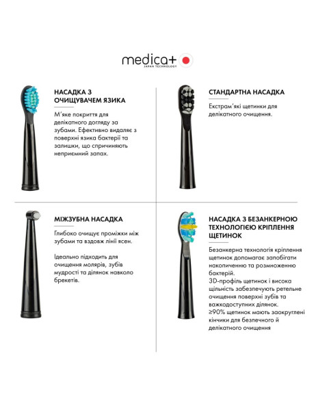 Medica+ Probrush 8.0 Black Ультразвукова зубна щітка