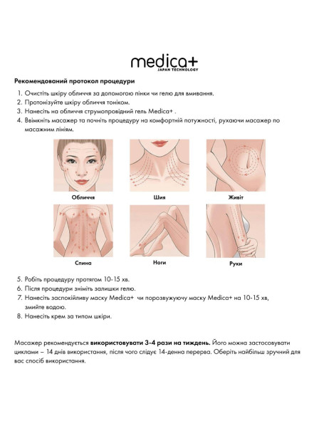 Medica+ Skin Lifting 5.0 (Japan) Мікрострумовий ліфтинг-масажер