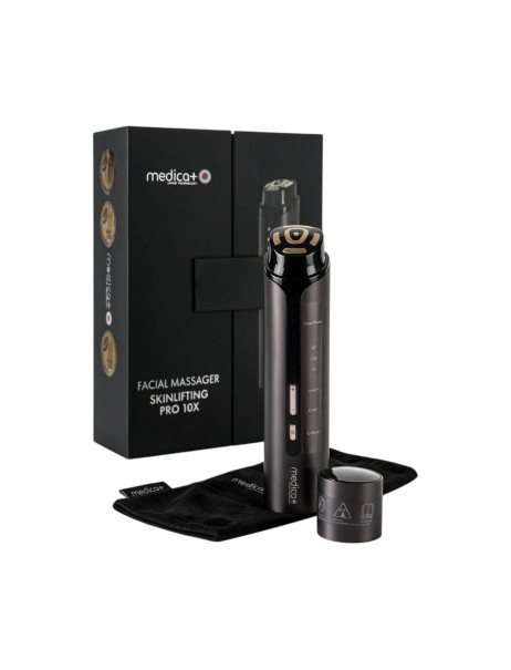 Medica+ SkinLifting PRO 10x Масажер для обличчя з мікрострумом, RF та функцією ліфтингу