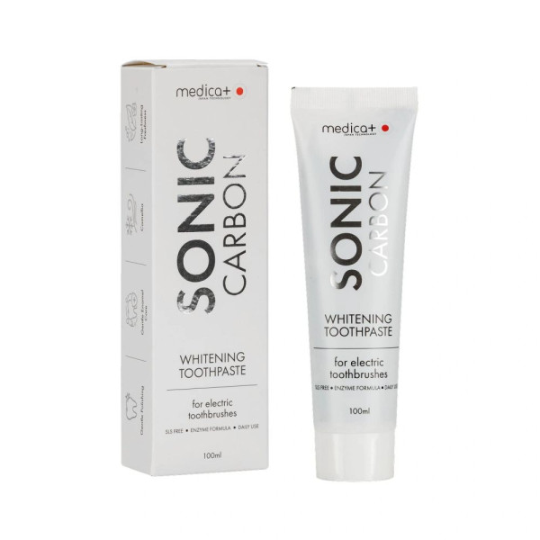 Medica+ Sonic Carbon Whitening Toothpaste Відбілююча зубна паста (для електричних зубних щіток)