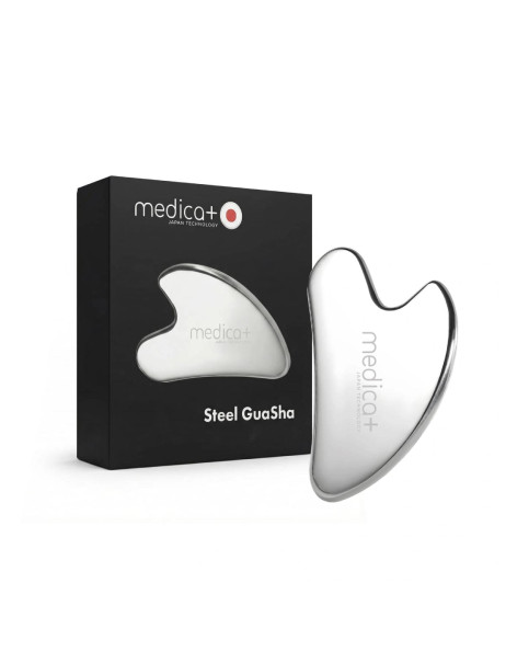 Medica+ Steel GuaSha Сталевий скребок гуаша для моделювання овалу обличчя