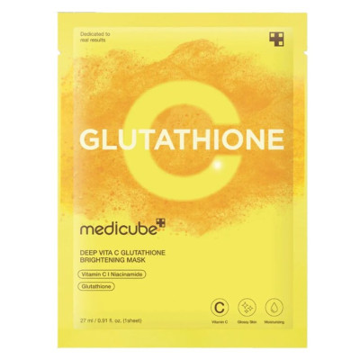 Medicube Deep Vita C Glutathione Brightening Mask Освітлювальна маска з вітаміном C та глутатіоном