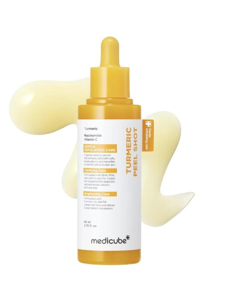 Medicube Kojic Acid Turmeric Peel Shot Освітлювальний пілінг з коєвою кислотою та куркумою