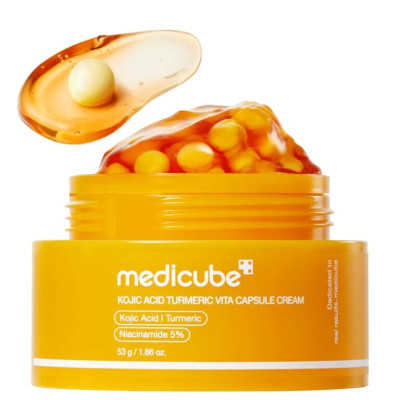 Medicube Kojic Acid Turmeric Vita Capsule Cream Освітлювальний капсульний крем з коєвою кислотою та куркумою