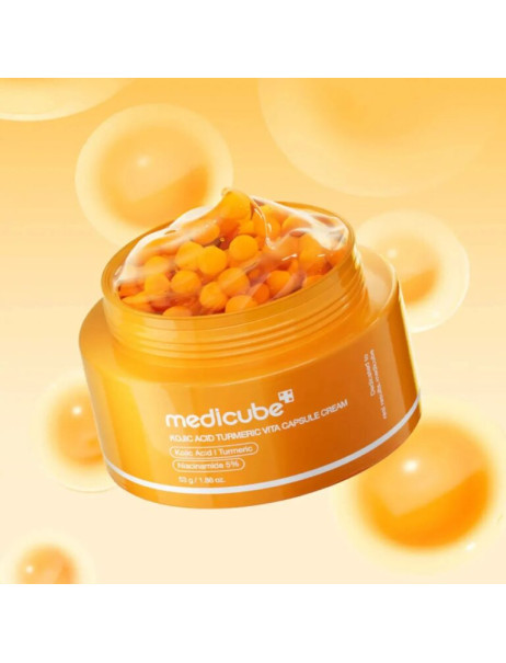 Medicube Kojic Acid Turmeric Vita Capsule Cream Освітлювальний капсульний крем з коєвою кислотою та куркумою