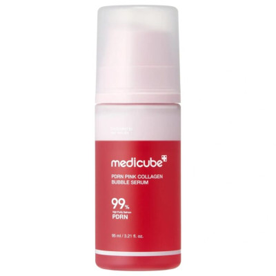 Medicube PDRN Pink Collagen Bubble Serum Відновлювальна бульбашкова сироватка з полінуклеотидами та колагеном
