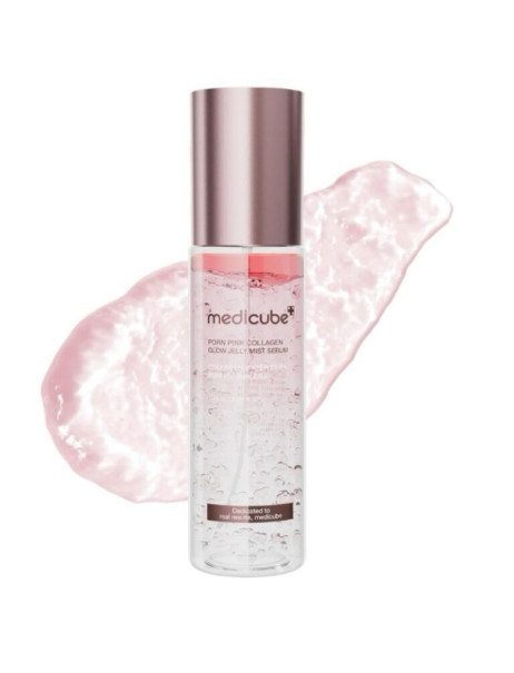 Medicube PDRN Pink Collagen Glow Jelly Mist Serum Сироватка-міст для сяйва з полінуклеотидами та колагеном
