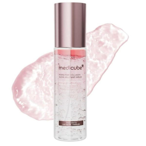 Medicube PDRN Pink Collagen Glow Jelly Mist Serum Сироватка-міст для сяйва з полінуклеотидами та колагеном