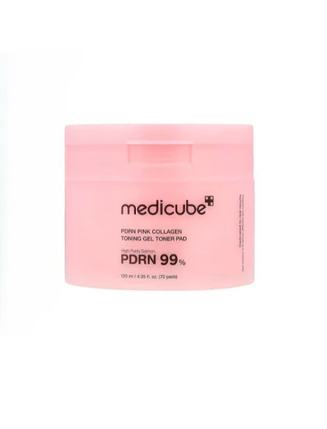 Medicube PDRN Pink Collagen Toning Gel Toner Pad Тонізуючі гелеві педи з полінуклеотидами та колагеном