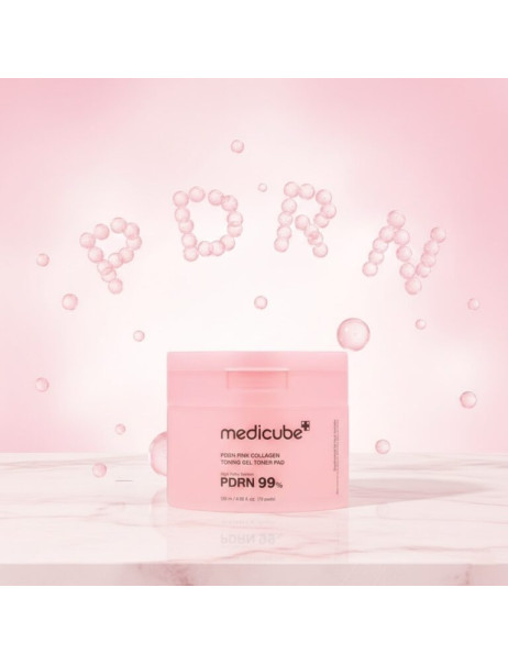 Medicube PDRN Pink Collagen Toning Gel Toner Pad Тонізуючі гелеві педи з полінуклеотидами та колагеном