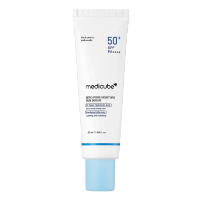 Medicube Zero Pore Hydrating Sun Serum SPF50+ Увлажняющая солнцезащитная сыворотка для лица