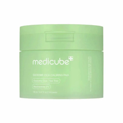 Medicube Exosome Cica Calming Pad Заспокійливі тонер-педи з екзосомами центели та чайним деревом