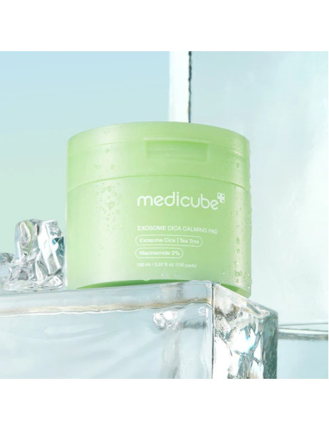 Medicube Exosome Cica Calming Pad Заспокійливі тонер-педи з екзосомами центели та чайним деревом