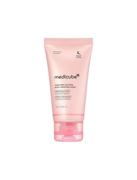 Medicube PDRN Pink Caffeine Night Wrapping Mask Ночная маска-пленка с полинуклеотидами и кофеином