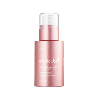 Medicube PDRN Pink Collagen Exosome Shot 7500 Регенерирующая сыворотка с полинуклеотидами, экзосомами и спикулами