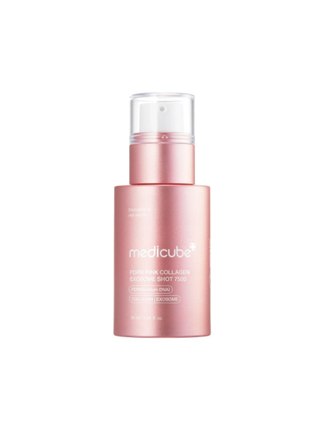 Medicube PDRN Pink Collagen Exosome Shot 7500 Регенерирующая сыворотка с полинуклеотидами, экзосомами и спикулами