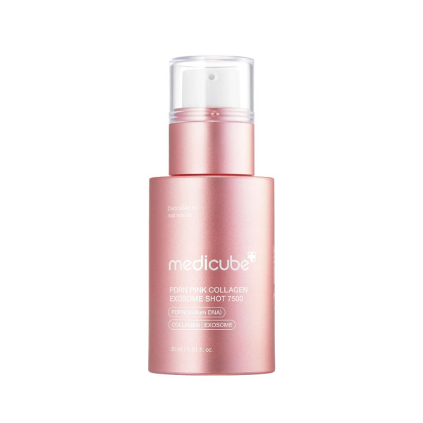Medicube PDRN Pink Collagen Exosome Shot 7500 Регенеруюча сироватка з полінуклеотидами, екзосомами та спікулами