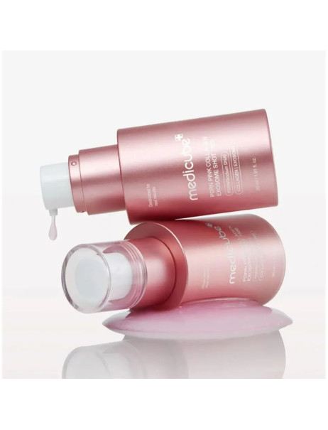 Medicube PDRN Pink Collagen Exosome Shot 7500 Регенерирующая сыворотка с полинуклеотидами, экзосомами и спикулами