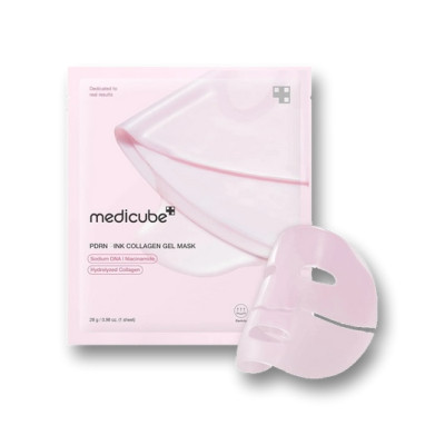 Medicube PDRN Pink Collagen Gel Mask Гидрогелевая маска с полинуклеотидами и коллагеном