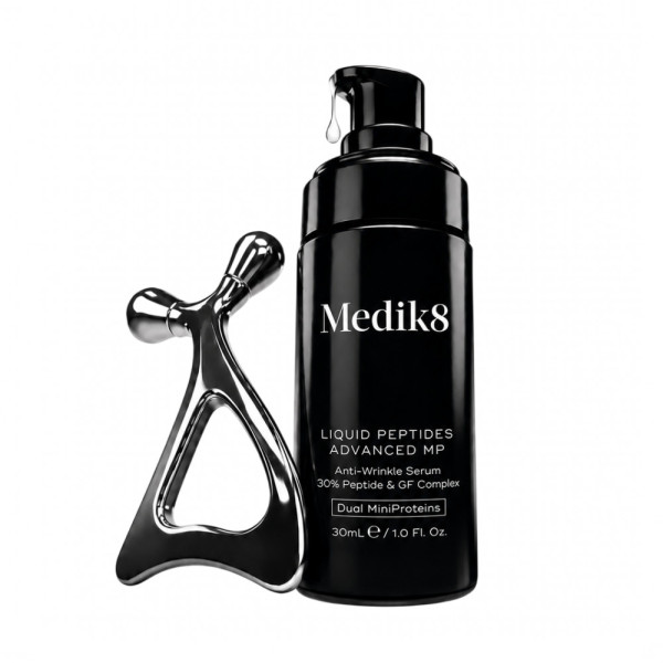 Medik8 Liquid Peptides Advanced MP + Facial Massage Tool Set Набір сироватка для обличчя з пептидами та масажер