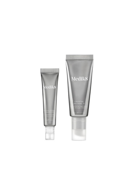 Medik8 Nighttime Renew Age-Defying Face and Eyes Collection Лімітований антивіковий набір для шкіри обличчя та шкіри навколо очей з ретинолом