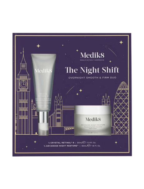 Medik8 The Night Shift Overnight Smooth and Firm Duo Лімітований набір для нічного догляду за шкірою