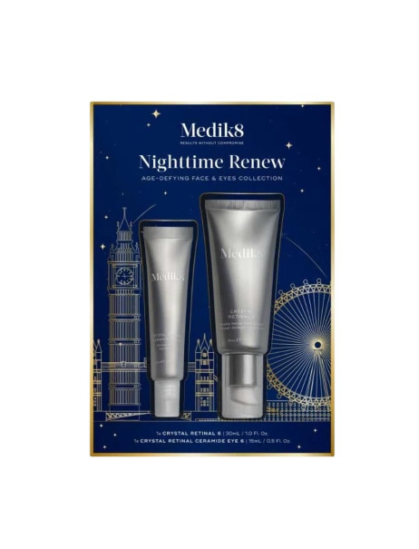 Medik8 Nighttime Renew Age-Defying Face and Eyes Collection Лімітований антивіковий набір для шкіри обличчя та шкіри навколо очей з ретинолом