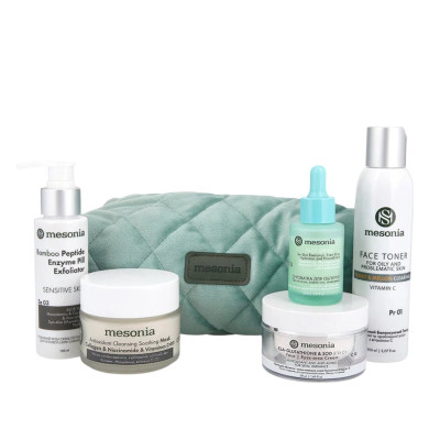 Mesonia Professional Detox Skincare Set 12 with Glutathione and Peptide Complex Профессиональный Детокс-Набор 12 с глутатионом и комплексом пептидов