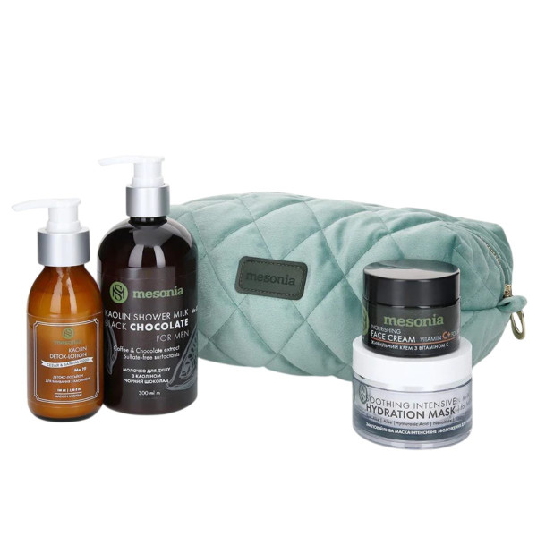 Mesonia Men's Deep Care Set 15 "Detox & Intensive Nourishment" Мужской набор 15 «Детокс и интенсивное питание»