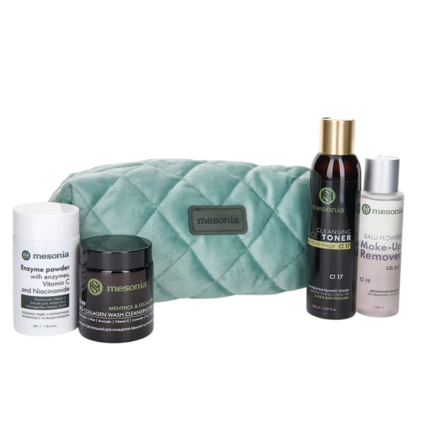 Mesonia  Makeup Removal Set 16 with Omega-3 Complex  Набор 16 для демакияжа с комплексом Омега-3
