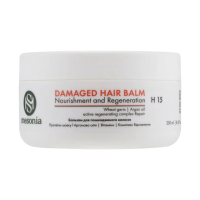 Mesonia Balm for Damaged Hair Nourishment and Regeneration Бальзам для пошкодженого волосся