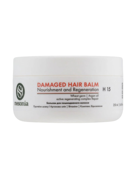 Mesonia Balm for Damaged Hair Nourishment and Regeneration Бальзам для пошкодженого волосся
