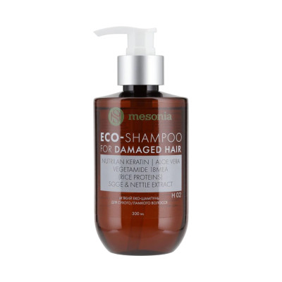 Mesonia Eco Shampoo for Damaged Hair Еко-шампунь для догляду за сухим ламким волоссям 