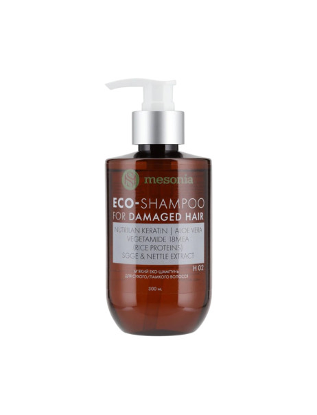 Mesonia Eco Shampoo for Damaged Hair Еко-шампунь для догляду за сухим ламким волоссям