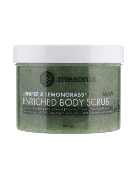 Mesonia Enriched Body Scrub Juniper & Lemongrass Обогащённый скраб для тела Можжевельник и Лемонграсс