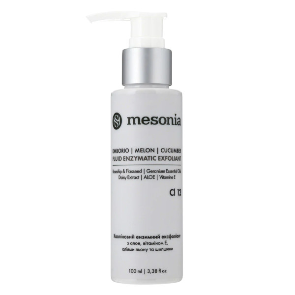 Mesonia Enzymatic Kaolin Fluid Exfoliant Ензимний каоліновий флюїд-ексфоліант 