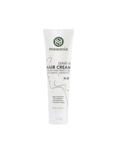 Mesonia Leave-In Hair Cream for Unruly and Frizzy Curls Крем-зволоження для неслухняних та пухнастих кудрів