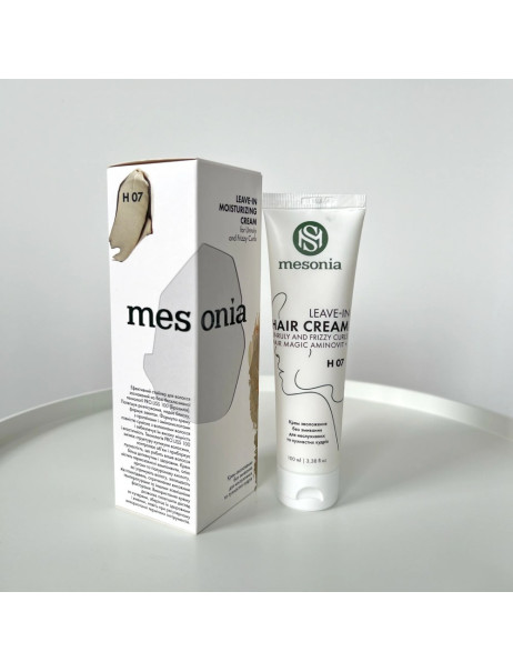 Mesonia Leave-In Hair Cream for Unruly and Frizzy Curls Крем-зволоження для неслухняних та пухнастих кудрів