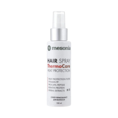 Mesonia Hair Heat Protection Thermo-Care Spray Спрей термозахист для волосся