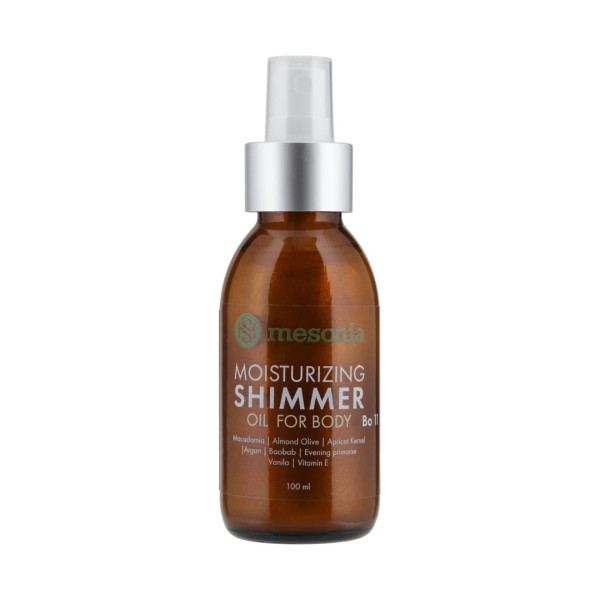 Mesonia Moisturizing Shimmer Oil for Body Vit Complex C+ Macadamia Зволожувальна олійка-шиммер для тіла з вітамінним комплексом C+ та макадамією