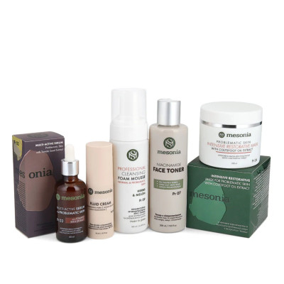 Mesonia Professional Skincare Set 01 for Problematic Skin "Niacinamide Pro+ Azelaic Acid" Набір 01 для проблемної шкіри «Ніацинамід Pro + Азелаїнова кислота»