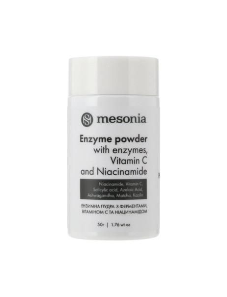 Mesonia Enzyme Powder with Enzymes, Vitamin C, and Niacinamide Ензимна пудра з ферментами, вітаміном С та ніацинамідом