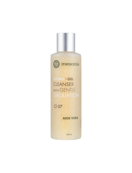 Mesonia Hydro-Gel Cleanser with Gentle Exfoliation Aloe+ Гидрогель для умывания с мягким пилингом, витаминами, экстрактами и Алоэ